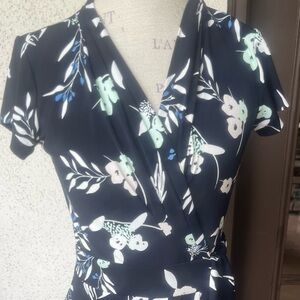 Ann Taylor blu floral dress